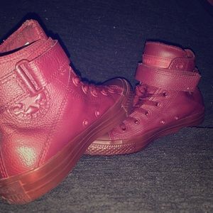 High top leather converse